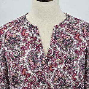 J. Crew Factory Paisley Tunic Top Size S